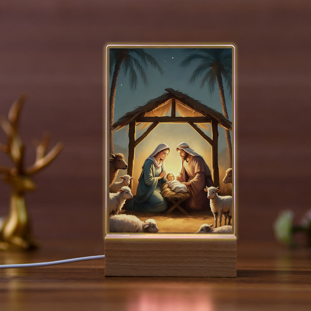 Christianartworkshop Religious Jesus Daily Affection Night Light: Warm Glow & Loving Message - B - image 2