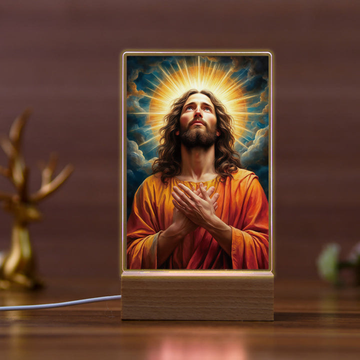 Christianartworkshop Religious Jesus Daily Affection Night Light: Warm Glow & Loving Message - E - image 5