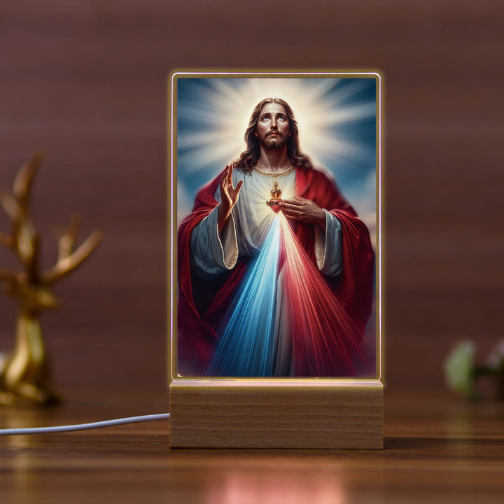 Christianartworkshop Religious Jesus Daily Affection Night Light: Warm Glow & Loving Message - G - image 7