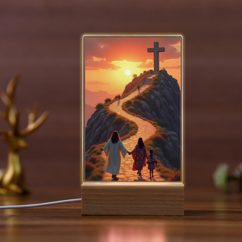 Christianartworkshop Religious Jesus Daily Affection Night Light: Warm Glow & Loving Message - J - image 9