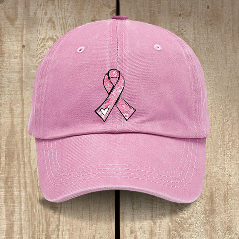 Christianartworkshop God's Healing Prayers Pink Ribbon Hat: Faith Warrior for Cancer Awareness - Pink - image 0