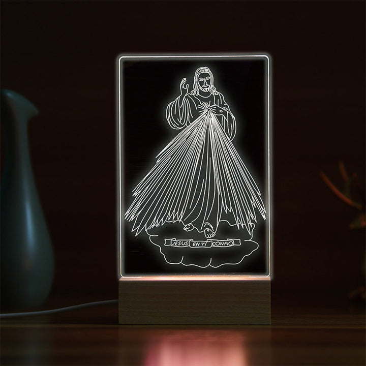 Christianartworkshop Minimalist Sacred Outlines Night Light: Share Divine Bonds - F - image 5