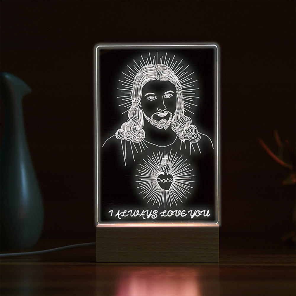 Christianartworkshop Minimalist Sacred Outlines Night Light: Share Divine Bonds - G - image 6