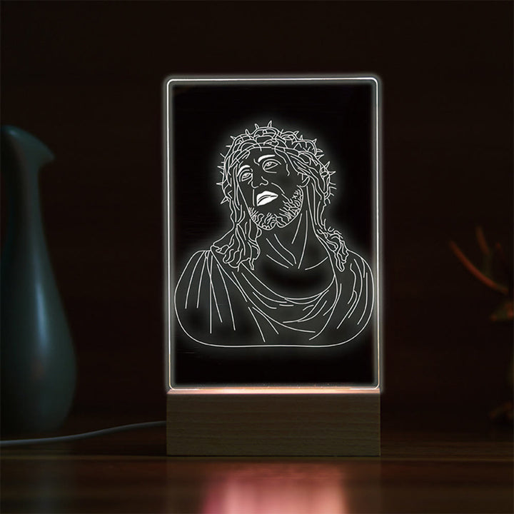 Christianartworkshop Minimalist Sacred Outlines Night Light: Share Divine Bonds - H - image 7