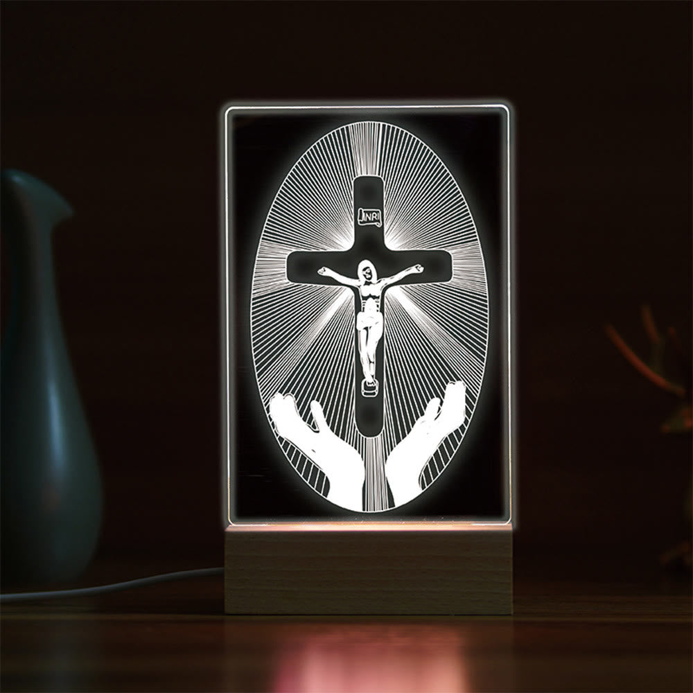 Christianartworkshop Minimalist Sacred Outlines Night Light: Share Divine Bonds - K - image 10