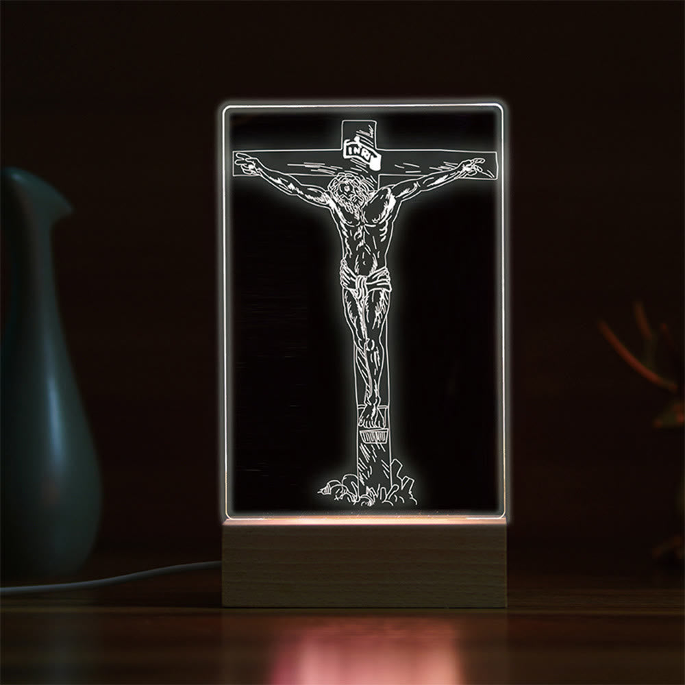 Christianartworkshop Minimalist Sacred Outlines Night Light: Share Divine Bonds - M - image 12