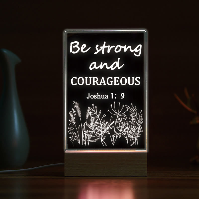 Christianartworkshop Spiritual Bible Verse Serenity Night Light: Divine Promises in Light - A - image 0