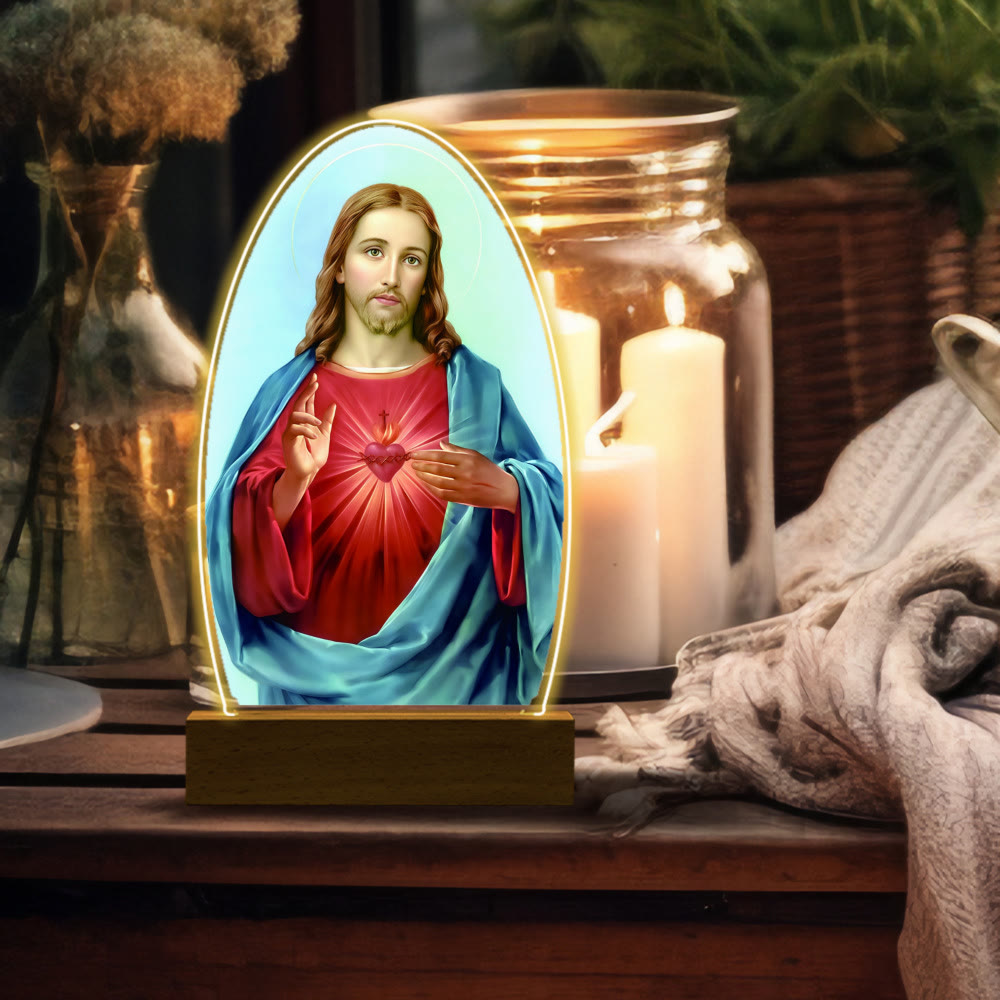 Christianartworkshop Blessed Christian Saints Night Light: Evening Companion for Reflection - K - image 14