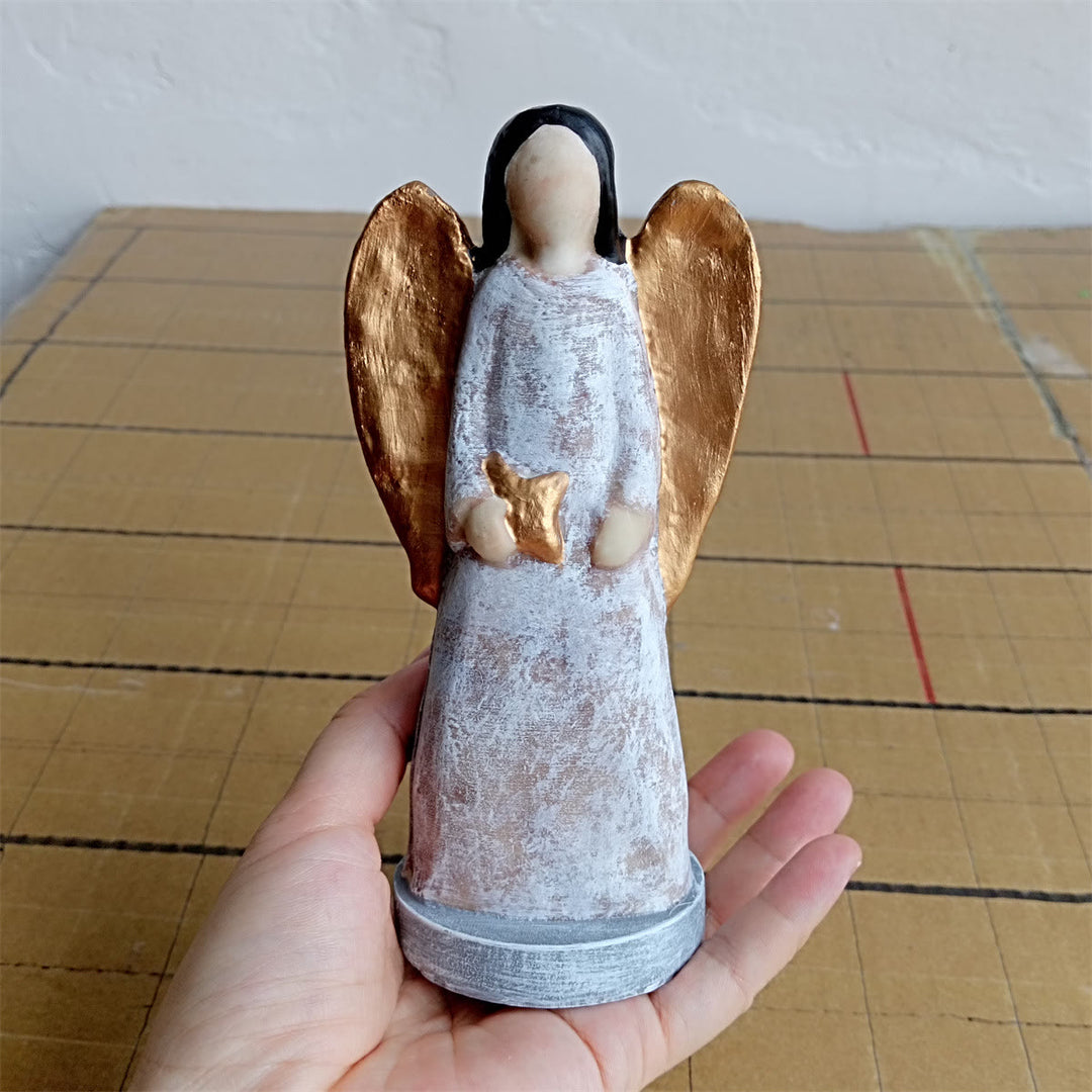 Christianartworkshop Classic Resin Abstract Angel Nativity Decoration: A Rare Emblem of Christmas Devotion - image 4