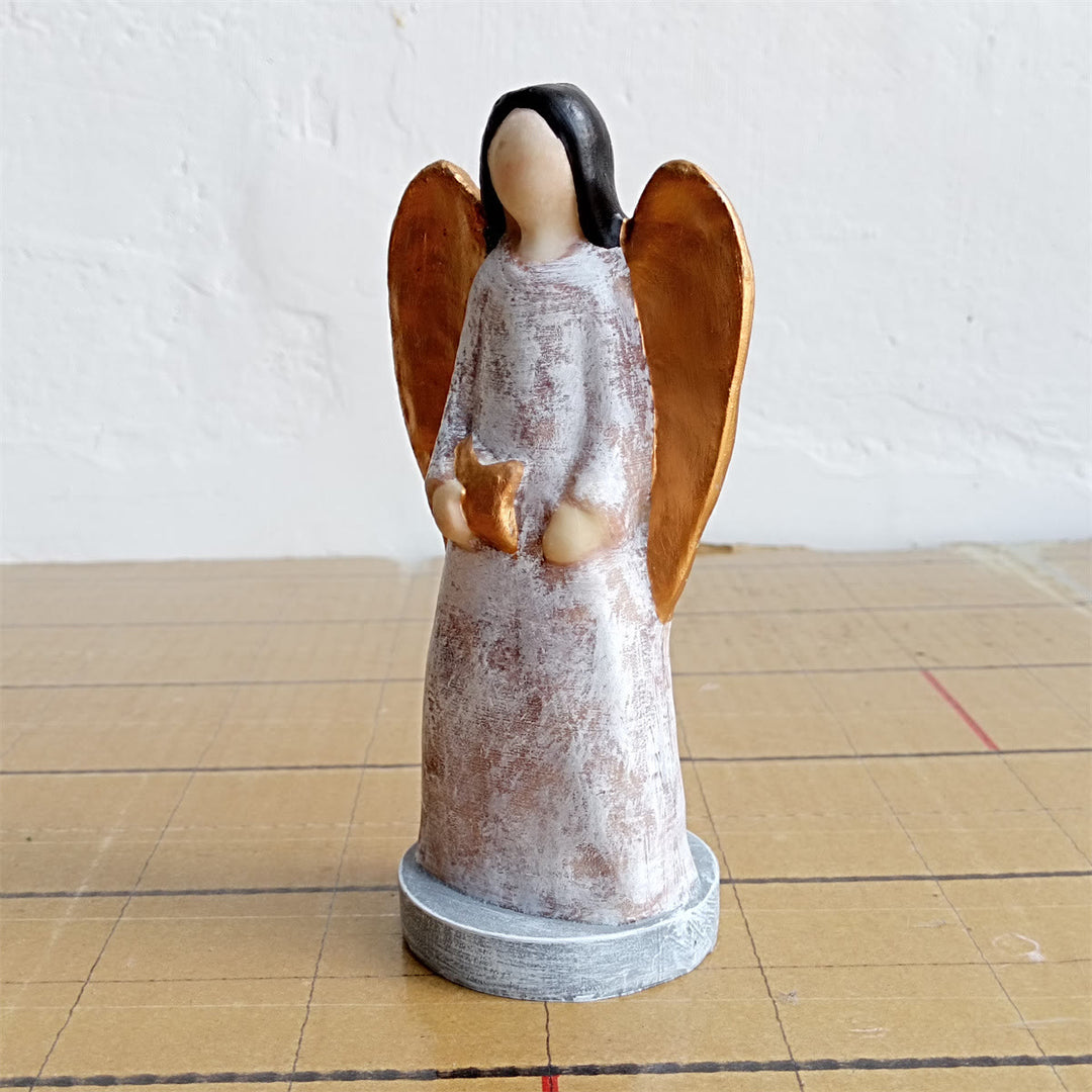 Christianartworkshop Classic Resin Abstract Angel Nativity Decoration: A Rare Emblem of Christmas Devotion - image 7
