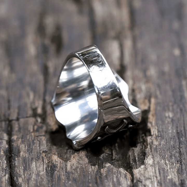 Christianartworkshop Medieval Style Red Cross Shield Ring with Knightly Design and Engraved Details - image 10