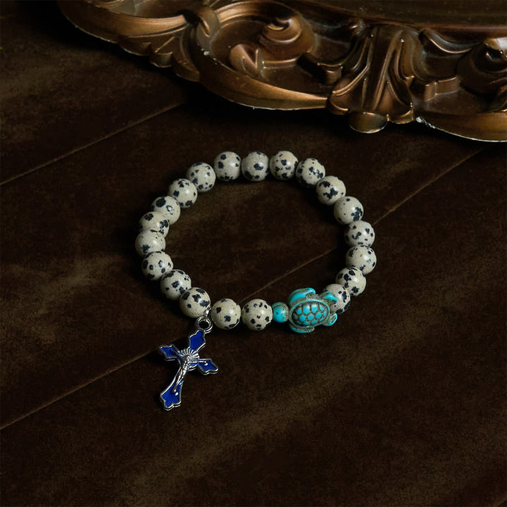 Christianartworkshop Ocean's Faith with Multicolored Natural Stone & Turtle Charm Animal Bracelet - image 38