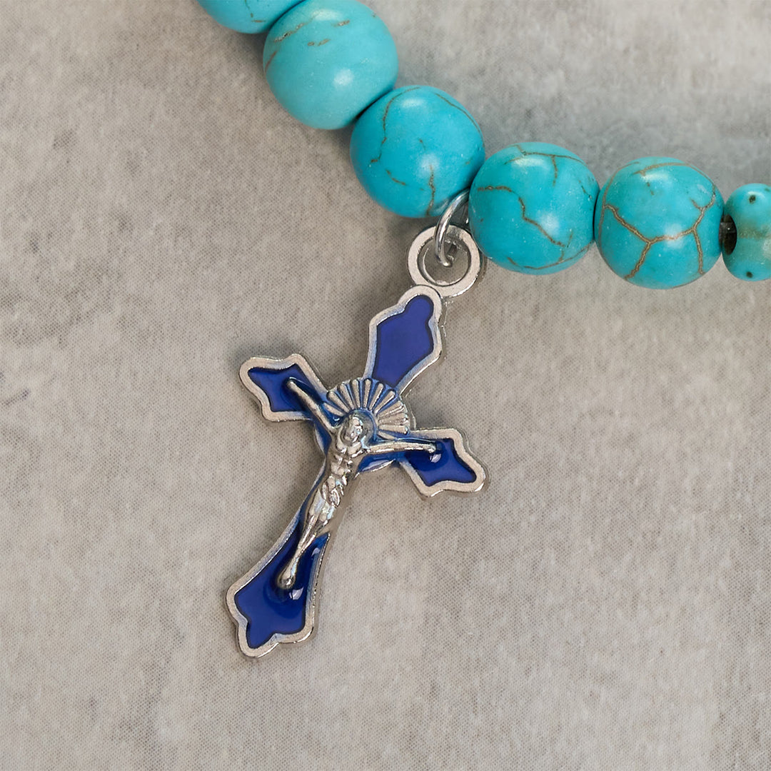 Christianartworkshop Ocean's Faith with Multicolored Natural Stone & Turtle Charm Animal Bracelet - image 12