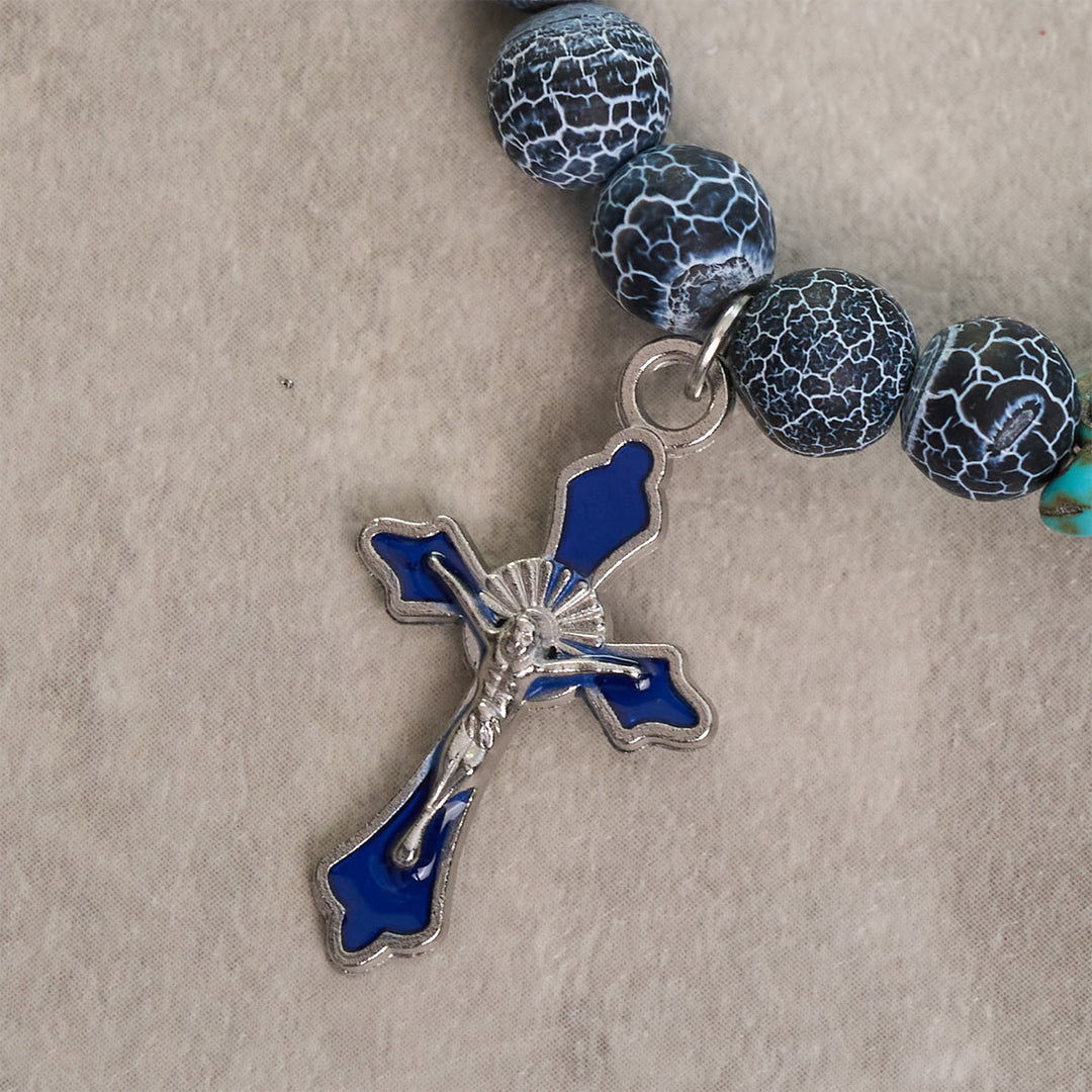 Christianartworkshop Ocean's Faith with Multicolored Natural Stone & Turtle Charm Animal Bracelet - image 48