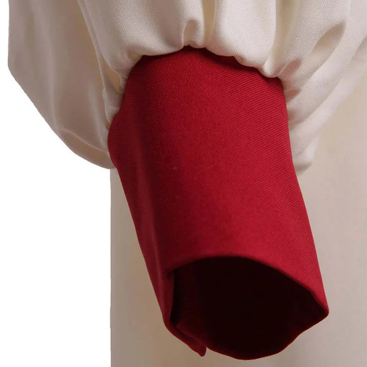 Christianartworkshop Distinctive White Church Clergy Robe with Red Collar & Cross Emblem - image 11