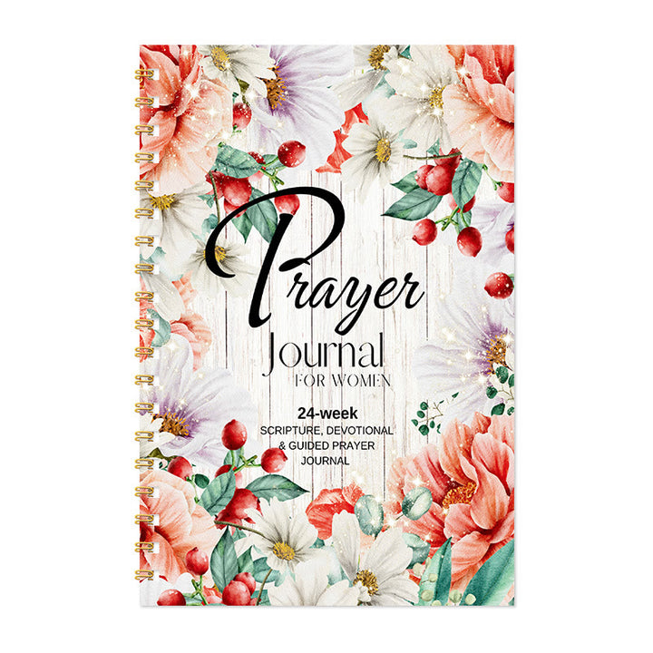 Christianartworkshop Classic Floral Prayer Journal: A Tool for 24 - Week Spiritual Nourishment - Women's Prayer Journal - image 0