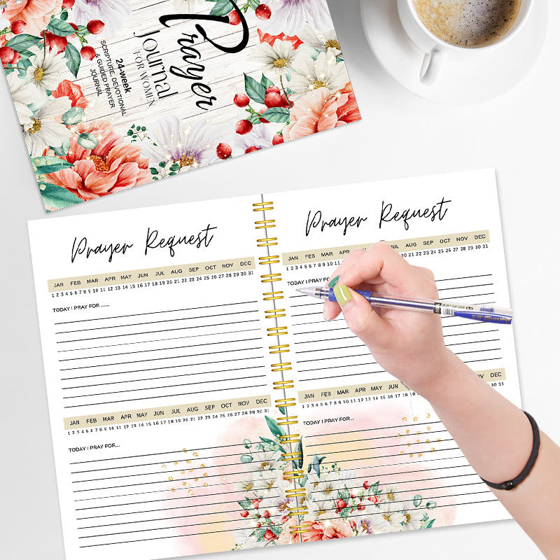 Christianartworkshop Classic Floral Prayer Journal: A Tool for 24 - Week Spiritual Nourishment - image 6