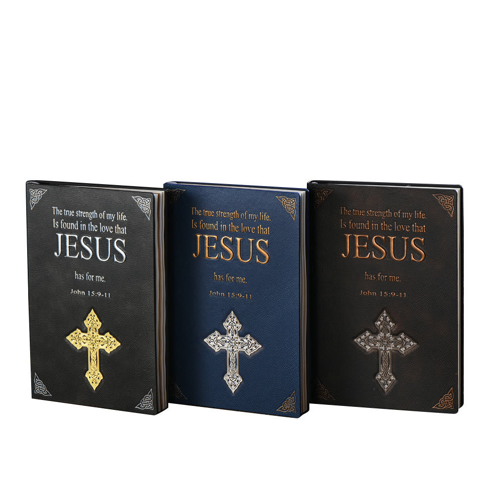 Christianartworkshop Deluxe Leather Journal with Jesus and Cross: A Premium Gift for Faithful Souls - image 4