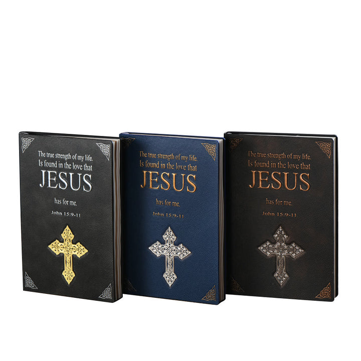 Christianartworkshop Deluxe Leather Journal with Jesus and Cross: A Premium Gift for Faithful Souls - image 4