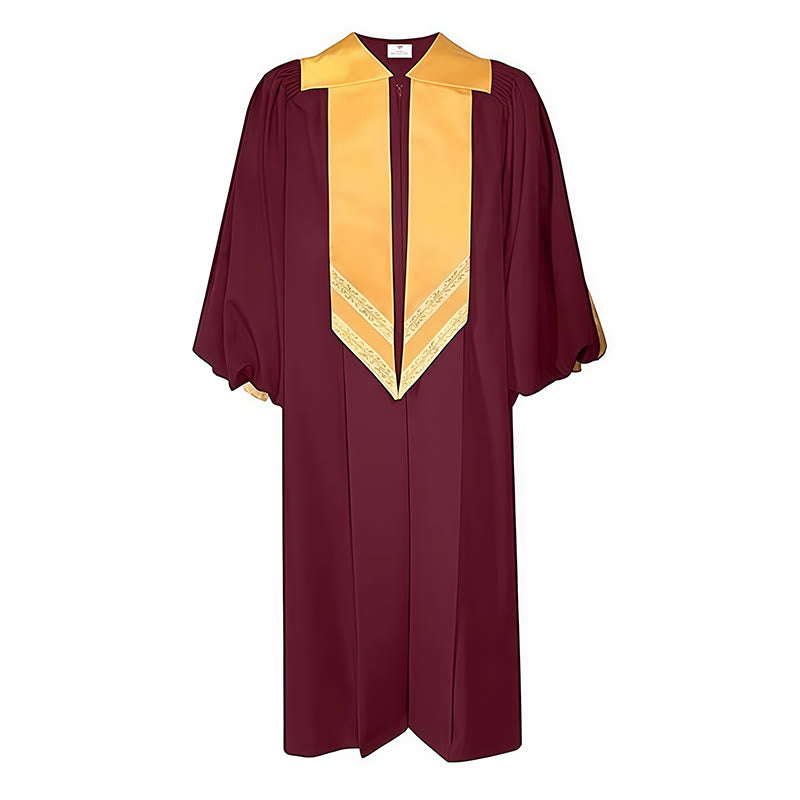 Christianartworkshop Classic Versatile 4-Color Clergy Robes with Golden V-Collar Design - image 7