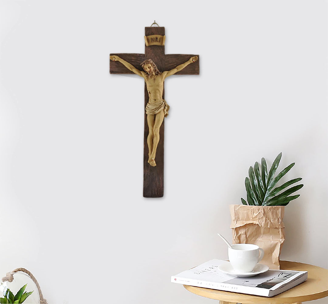 Christianartworkshop INRI - Inscribed Resin Crucifix: A Profound Emblem of Reverence - image 4