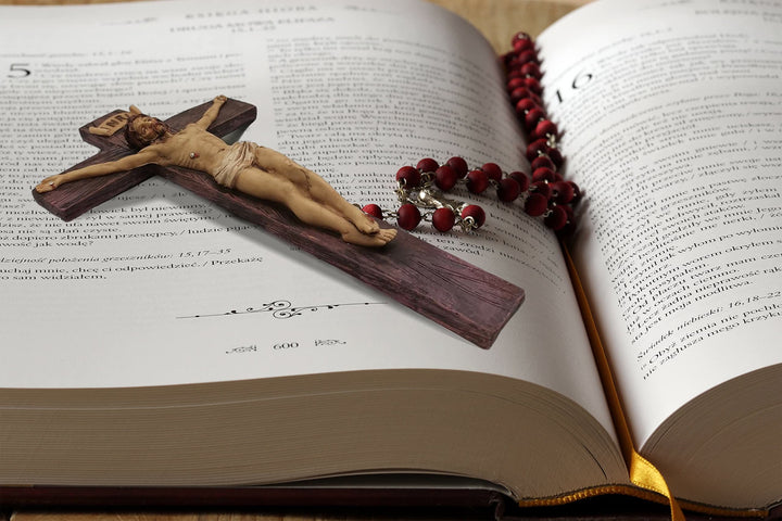 Christianartworkshop INRI - Inscribed Resin Crucifix: A Profound Emblem of Reverence - image 6