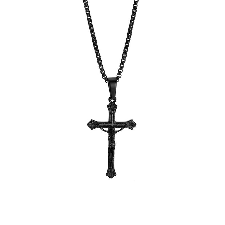 Christianartworkshop Tri - Color Jesus Crucifix Necklace: A Fusion of Faith and Stylish Hues - image 7