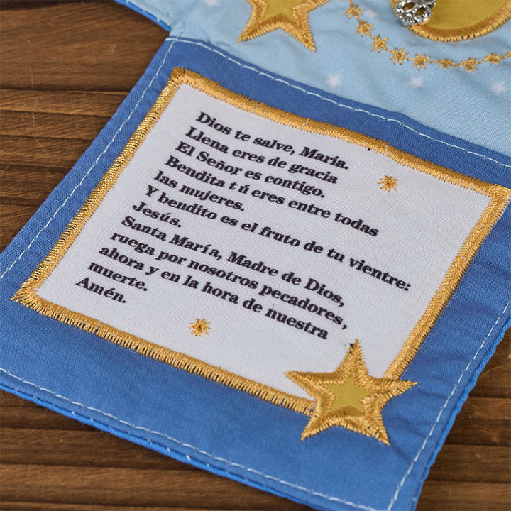 Christianartworkshop 4-Color Embroidered Fabric Pocket Shrine with Silver Cross Included Inside - image 30