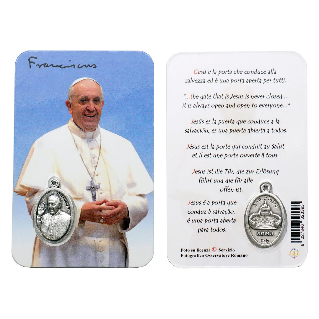 Christianartworkshop Premium Cardstock Double - Sided Saint Cards with Crucifix & Medal - N - image 14