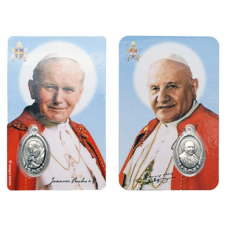 Christianartworkshop Premium Cardstock Double - Sided Saint Cards with Crucifix & Medal - L - image 12