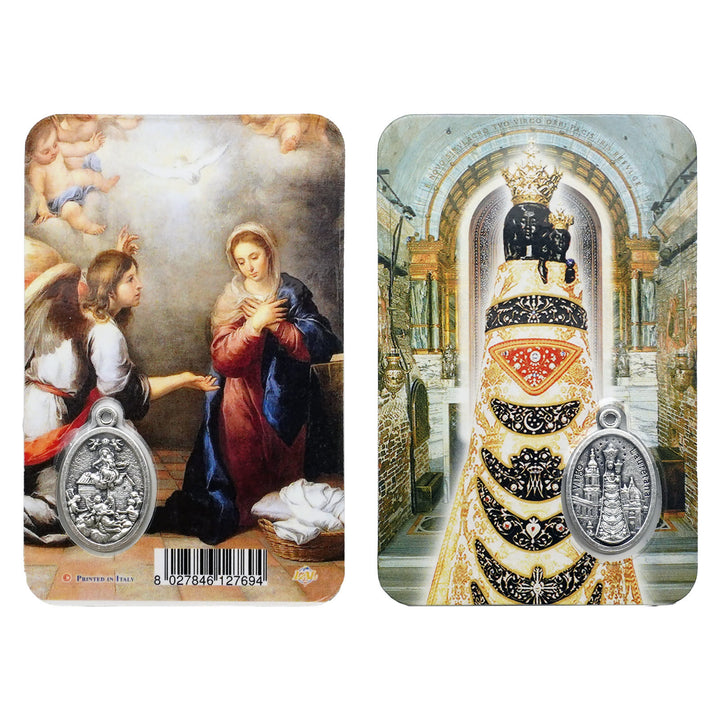 Christianartworkshop Premium Cardstock Double - Sided Saint Cards with Crucifix & Medal - O - image 15