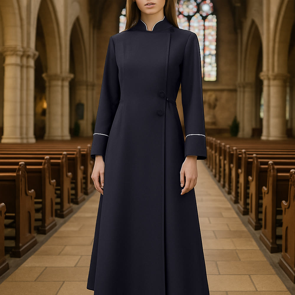 Christianartworkshop Formal Church Clergy Robe: 5 Colors in Long Robe Design - image 0
