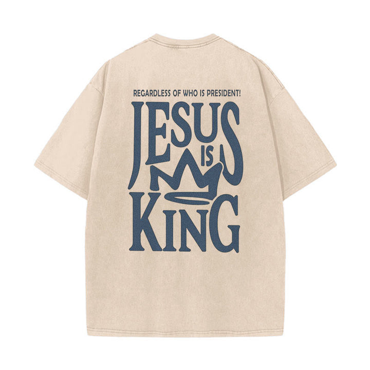 Christianartworkshop Heart Illustration Ezekiel Christian Washed T-shirt - Apricot - 5XL - image 0