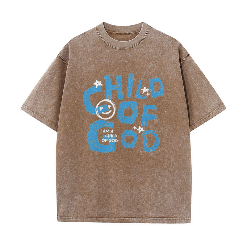 Christianartworkshop Good News Christian Unisex Washed T-Shirt - Brown - 5XL - image 7