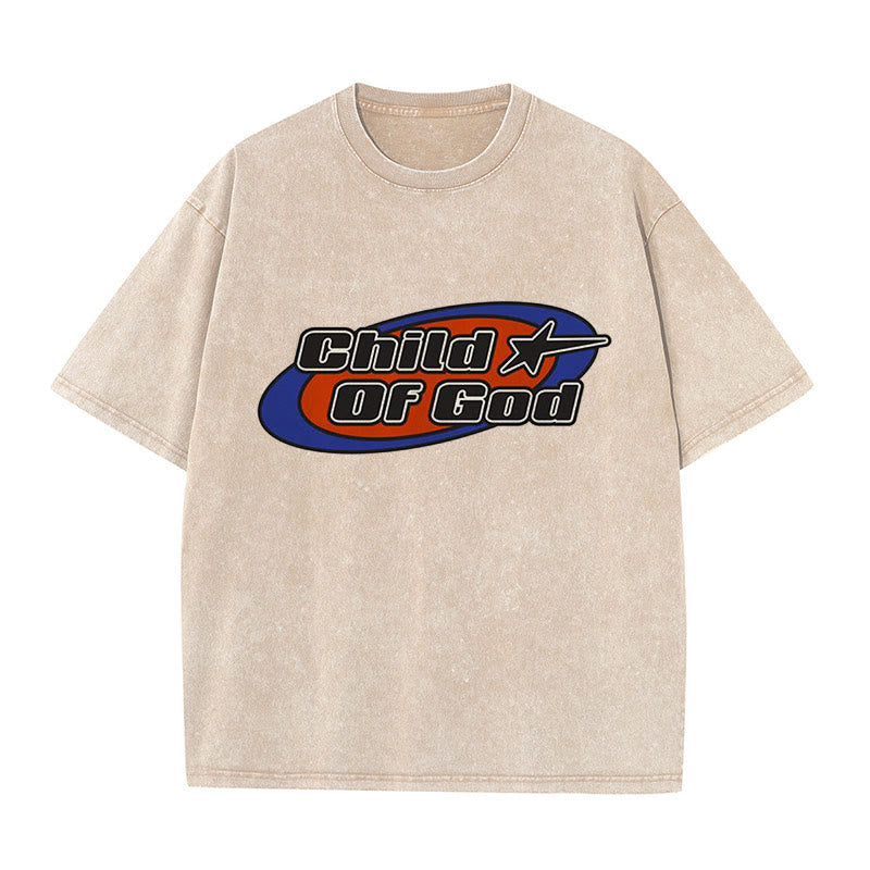 Christianartworkshop Daughter Of The King Christian Unisex Washed T-Shirt - Apricot - 5XL - image 7