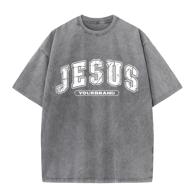 Christianartworkshop First Of All I'm God's Masterpiece Christian Washed T-Shirt - Grey - 5XL - image 4
