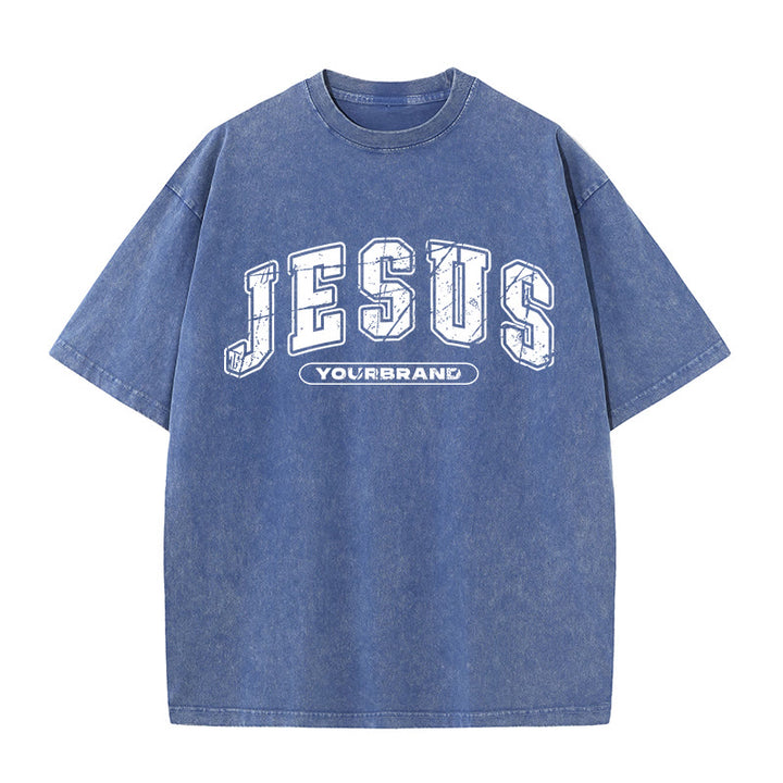 Christianartworkshop First Of All I'm God's Masterpiece Christian Washed T-Shirt - Royal Blue - 5XL - image 5
