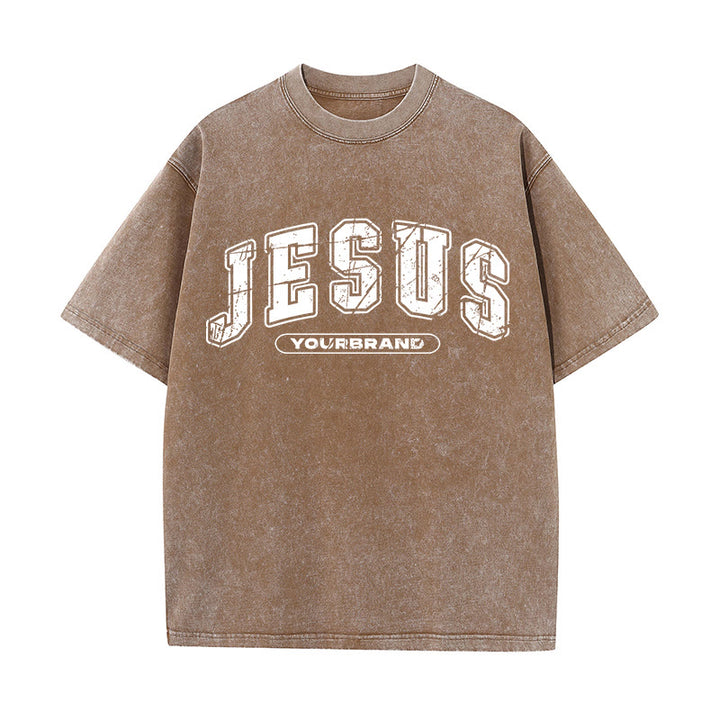 Christianartworkshop First Of All I'm God's Masterpiece Christian Washed T-Shirt - Coffee - 5XL - image 3