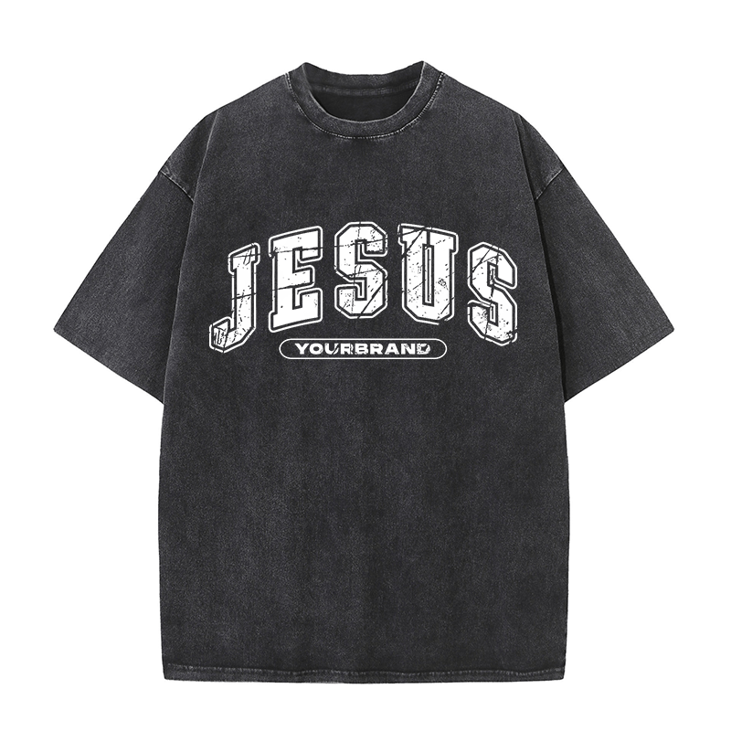 Christianartworkshop First Of All I'm God's Masterpiece Christian Washed T-Shirt - Black - 5XL - image 1