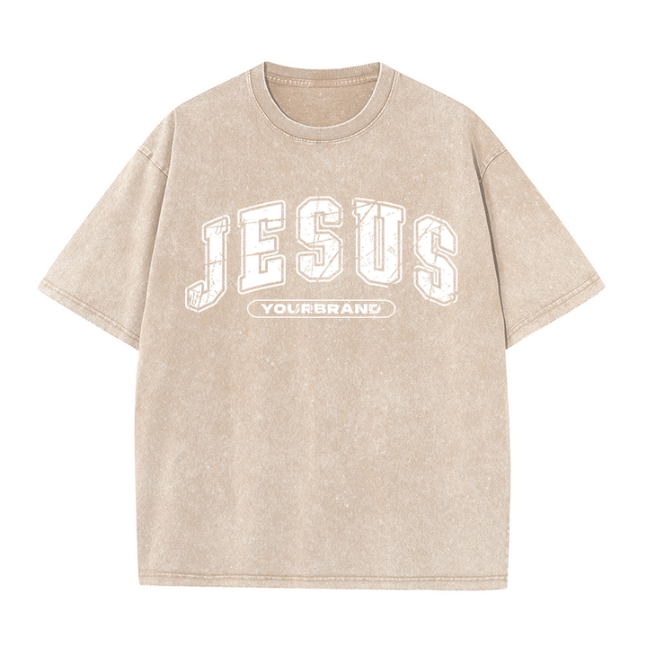 Christianartworkshop First Of All I'm God's Masterpiece Christian Washed T-Shirt - Beige - 5XL - image 0