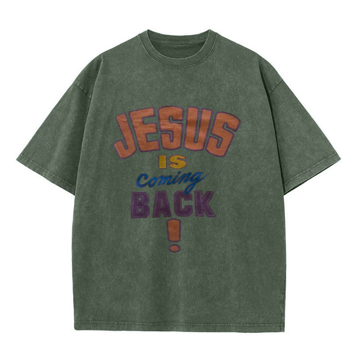 Christianartworkshop A Lot Can Happen In 3 Days Christian Washed T-Shirt - Army Green - 4XL - image 5