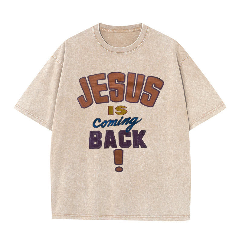 Christianartworkshop A Lot Can Happen In 3 Days Christian Washed T-Shirt - Beige - 4XL - image 0