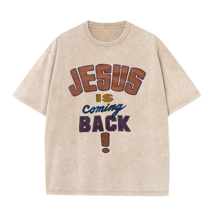 Christianartworkshop A Lot Can Happen In 3 Days Christian Washed T-Shirt - Beige - 4XL - image 0