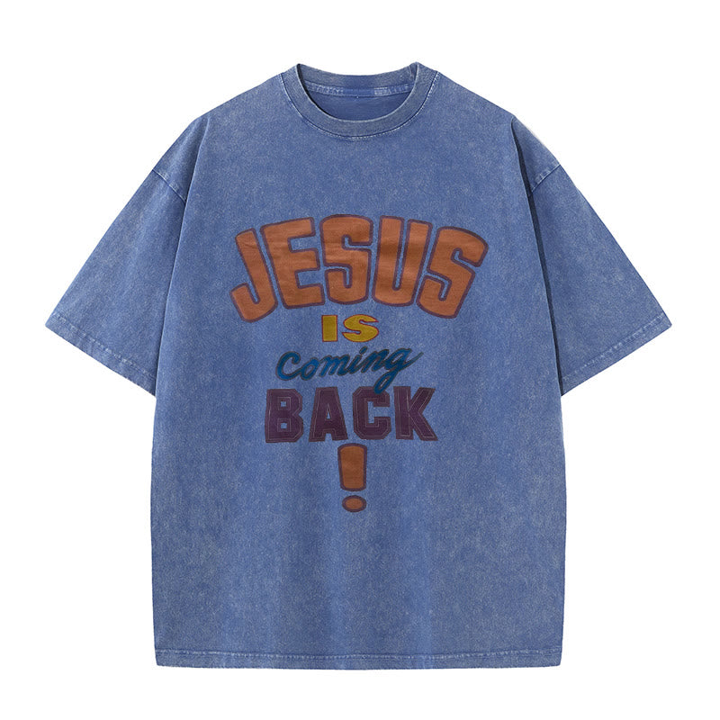 Christianartworkshop A Lot Can Happen In 3 Days Christian Washed T-Shirt - Royal Blue - 4XL - image 7