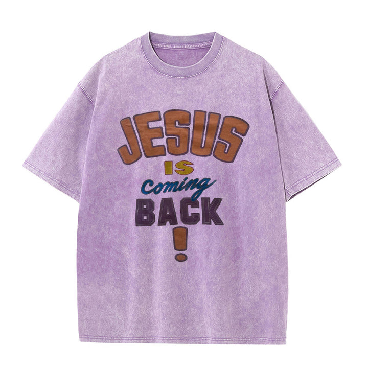 Christianartworkshop A Lot Can Happen In 3 Days Christian Washed T-Shirt - Purple - 4XL - image 6