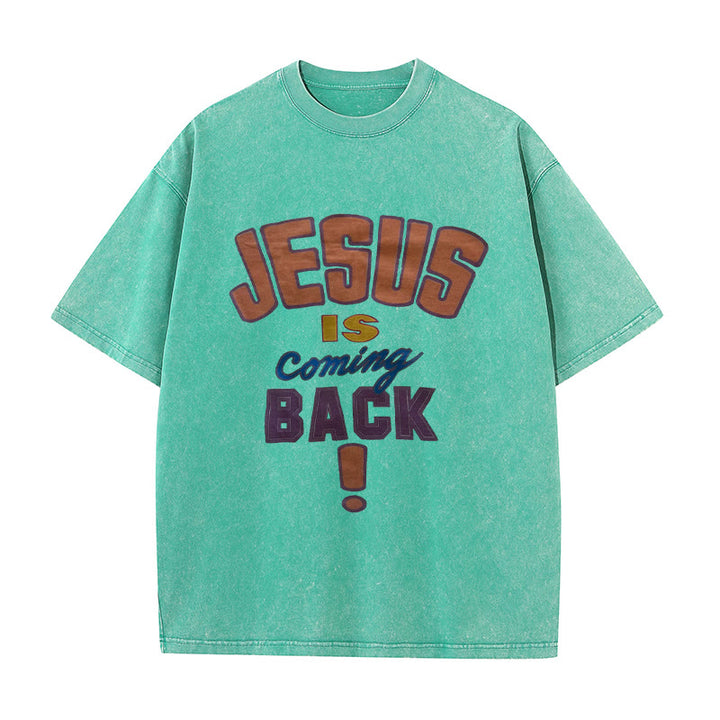 Christianartworkshop A Lot Can Happen In 3 Days Christian Washed T-Shirt - Grass Green - 4XL - image 8