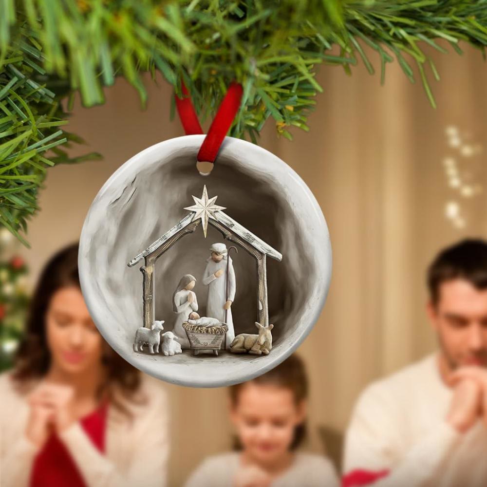 Christianartworkshop Detailed Bethlehem Star Nativity Hanging Ornaments - image 2