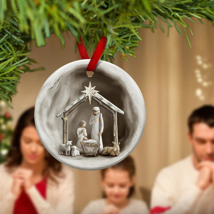 Christianartworkshop Detailed Bethlehem Star Nativity Hanging Ornaments - image 2