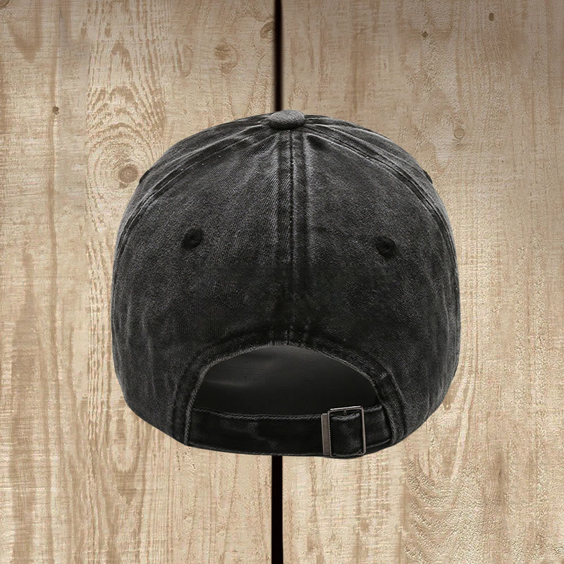 Christianartworkshop Jesus Saved My Life and Heartbeat Graphic Unisex Distressed Washed Cotton Hat - image 5