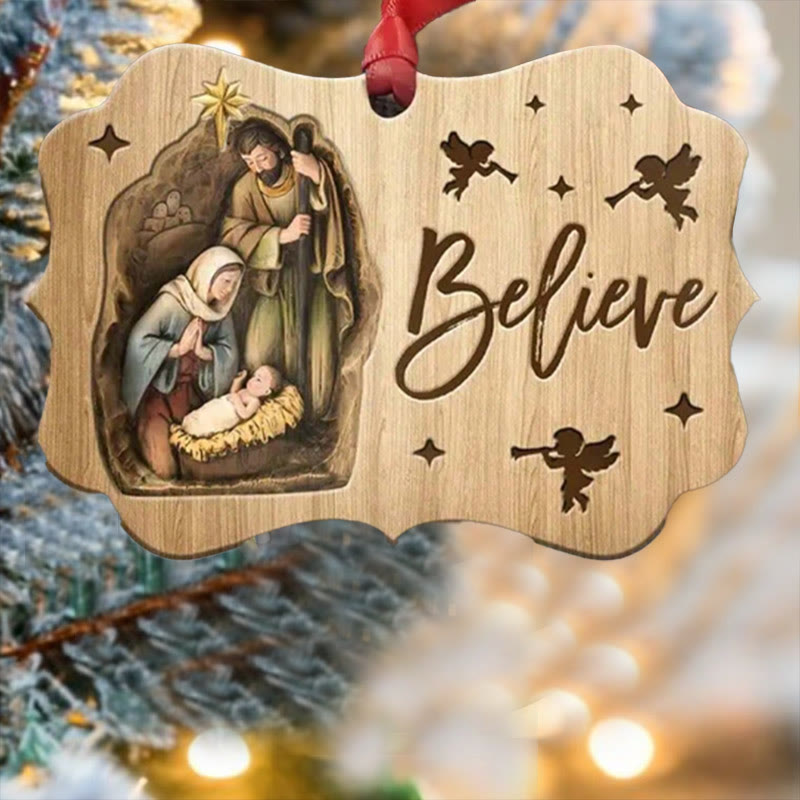 Christianartworkshop Acrylic Signs Nativity Christmas Hanging Ornaments B - image 5